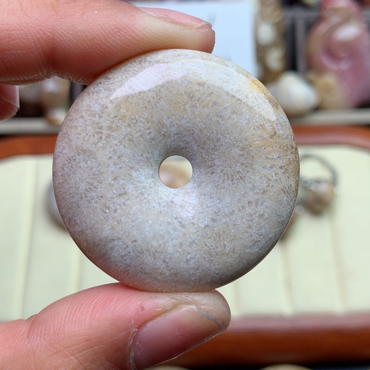 硅化珊瑚（珊瑚玉）颈饰未镶嵌