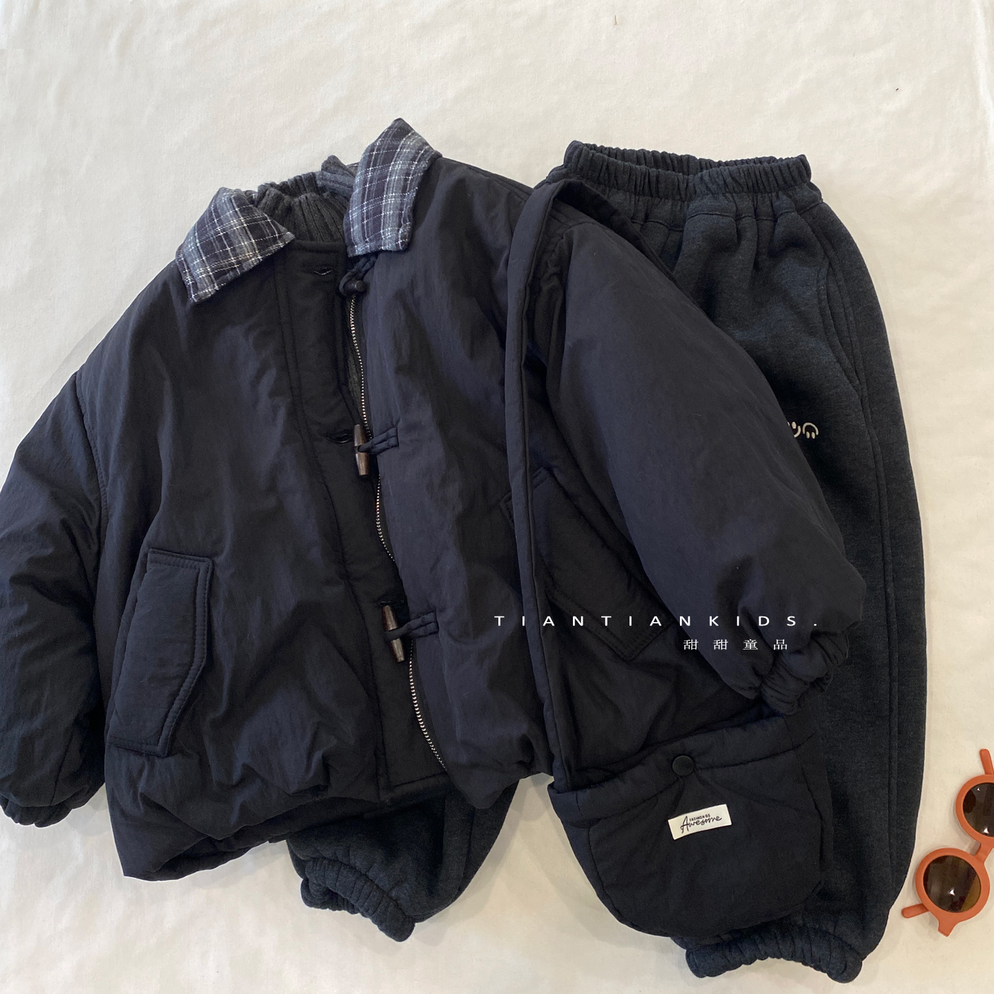 男女童冬装外套加绒加棉儿童冬季加厚保暖棉衣男女宝休闲棉服韩版