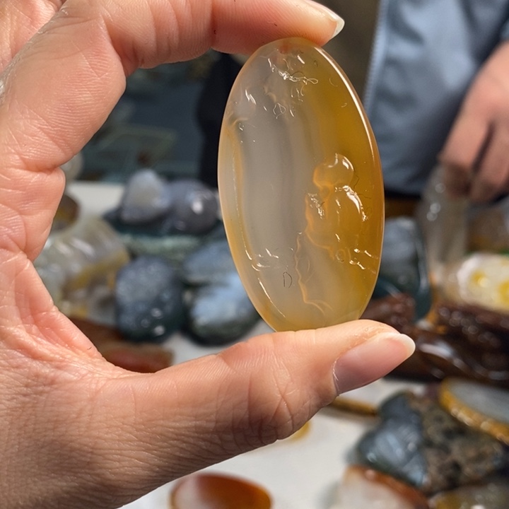 玛瑙/玉髓吊坠(不含链)未镶嵌