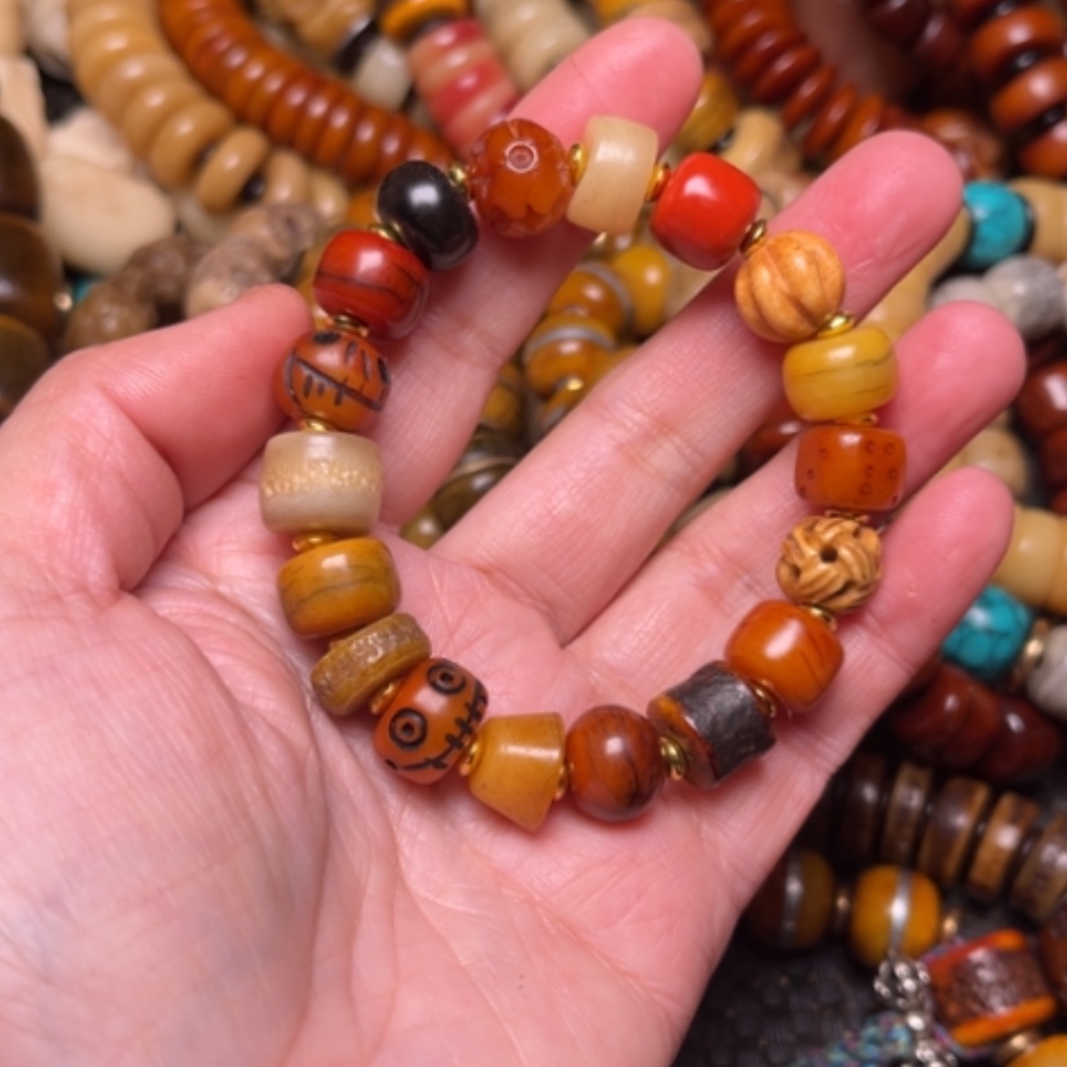 【闪购商品】牛骨手串/手链牛骨12×18籽女款