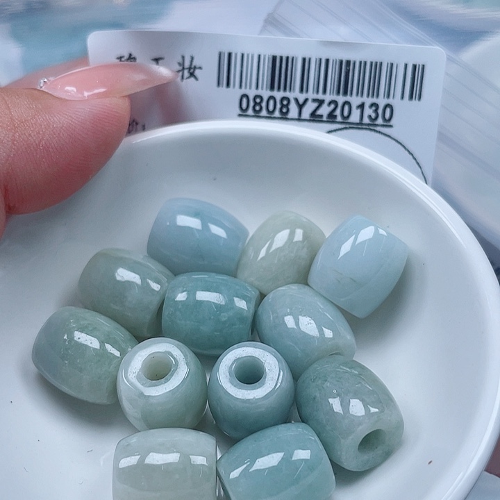 翡翠足铂镶嵌吊坠(不含链)