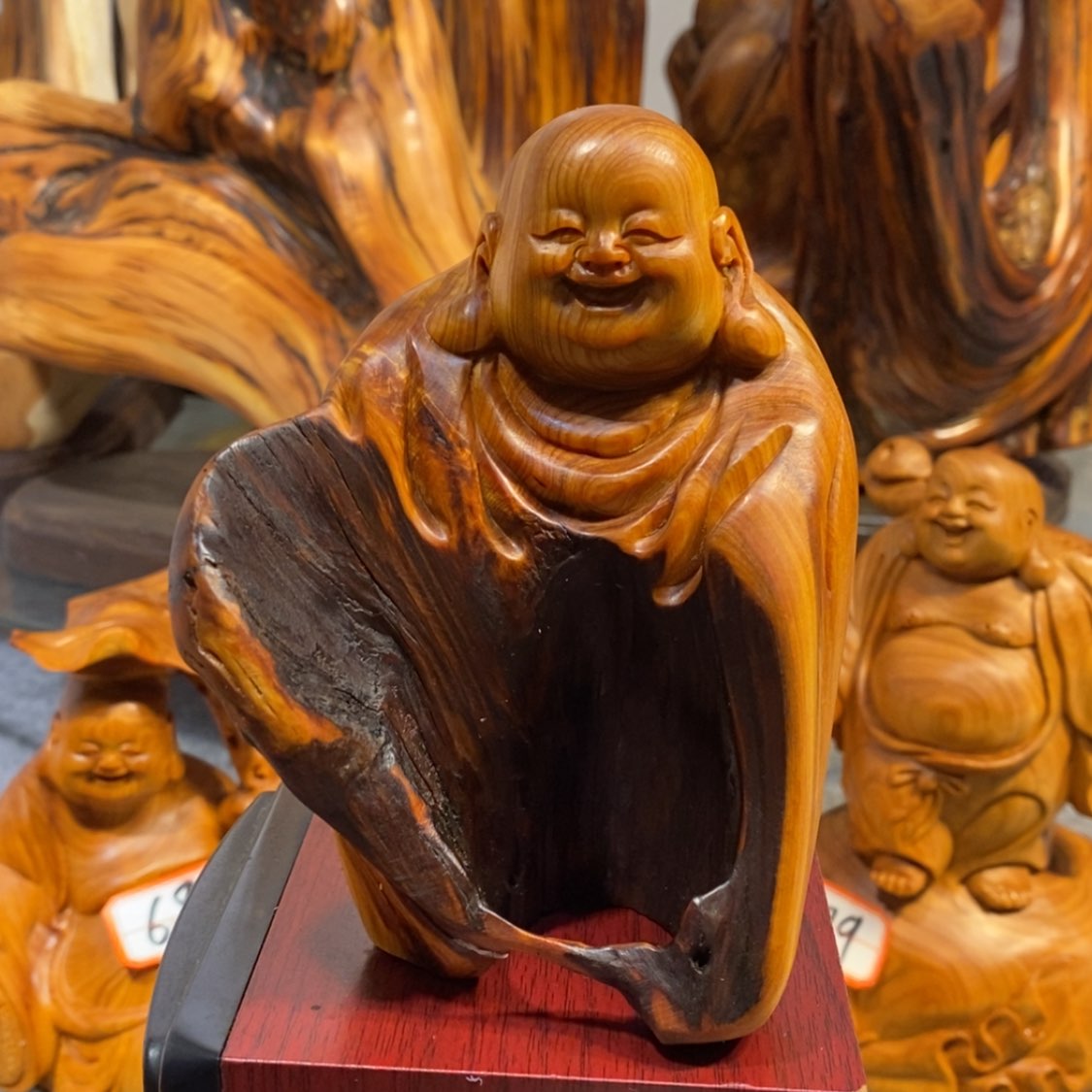 【闪购商品】柏木（崖柏）根雕木雕工艺品摆件家居买十送一手把件