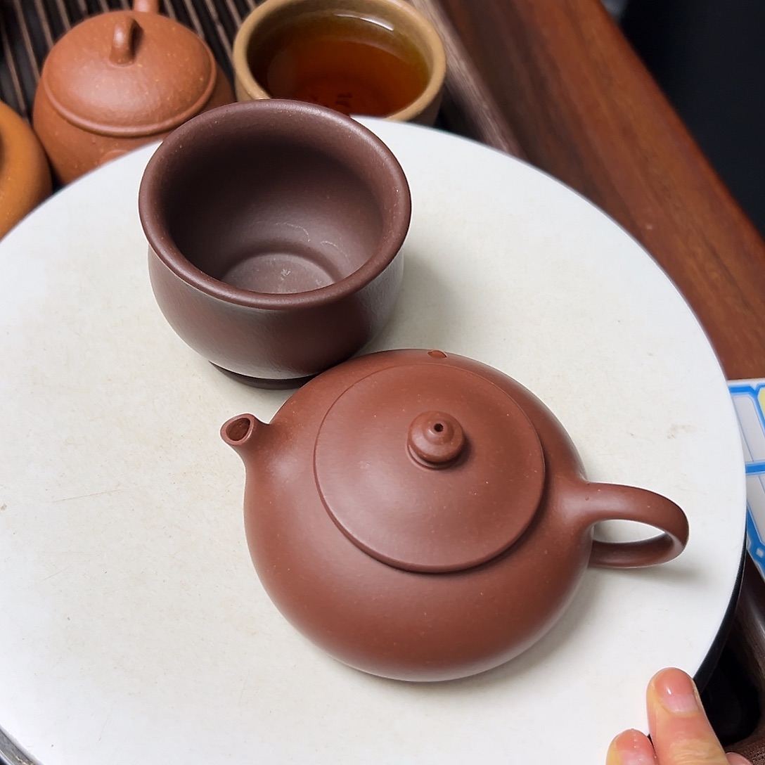 紫泥茶壶紫砂壶等传统