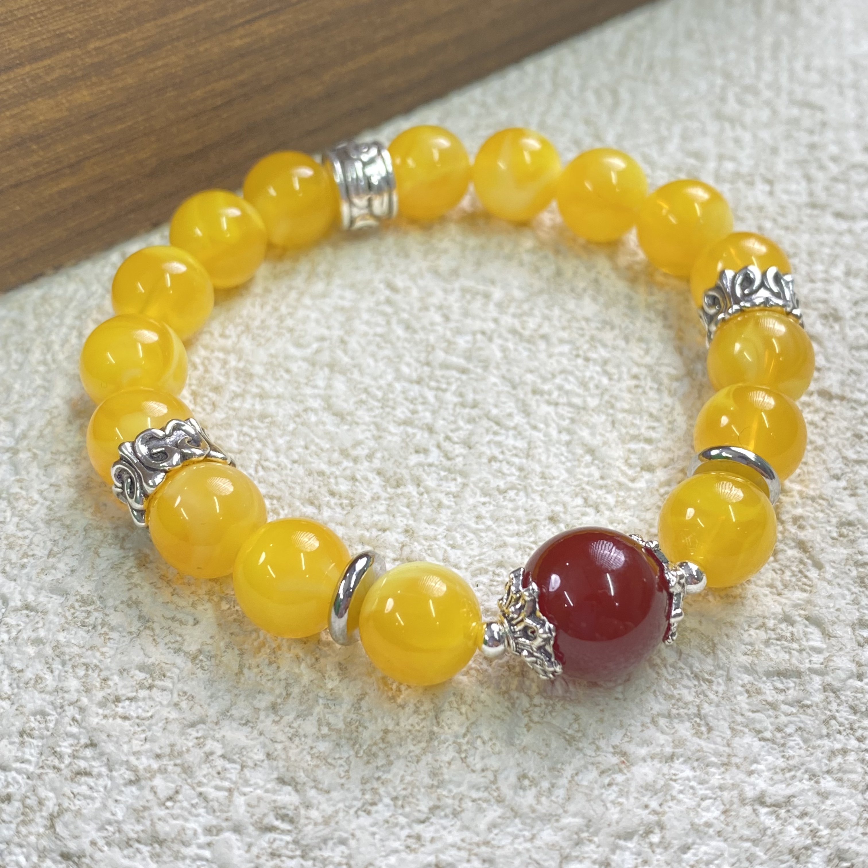 YHKINGS1485设计师款红玛瑙单圈简约多样性发其一不带礼盒