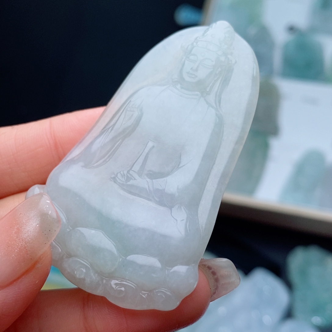 定制翡翠未镶嵌定制吊坠