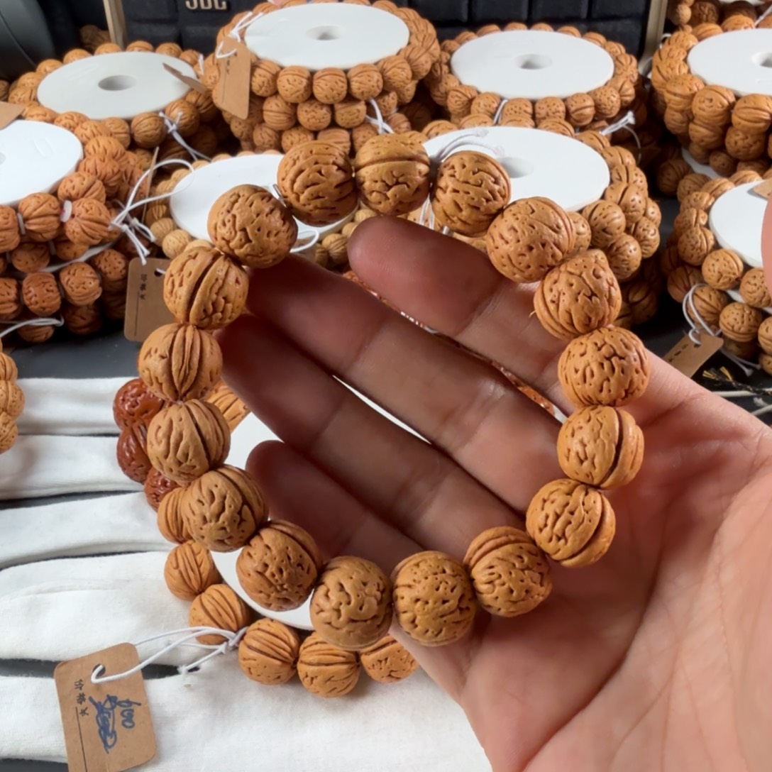 A***哥手串桃核16盘锦二龙肌肉纹B