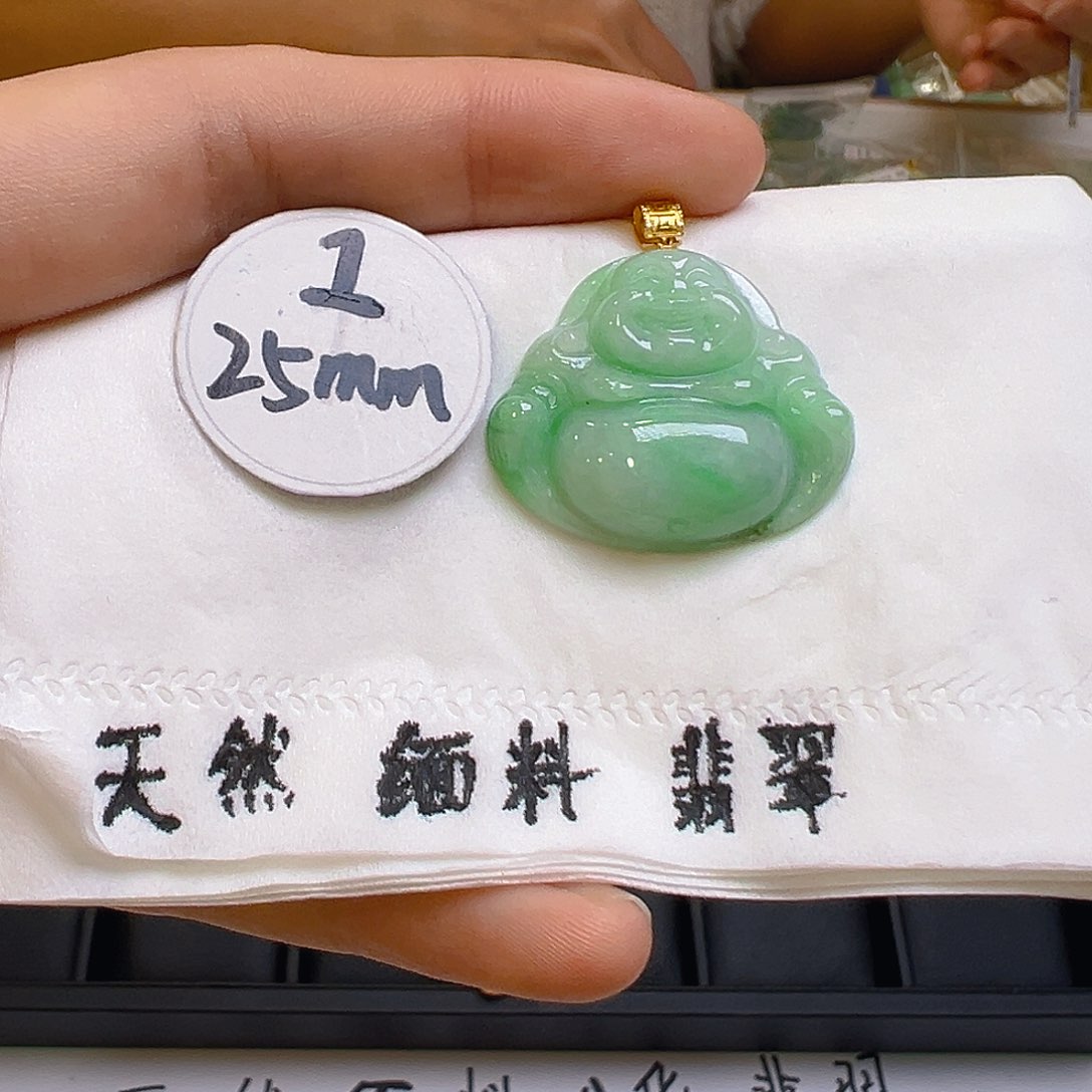翡翠颈饰18K金镶嵌我