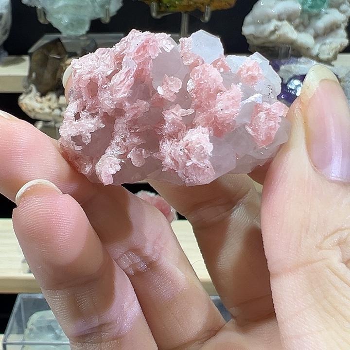 石英石纯铜广西菱锰共生水晶矿