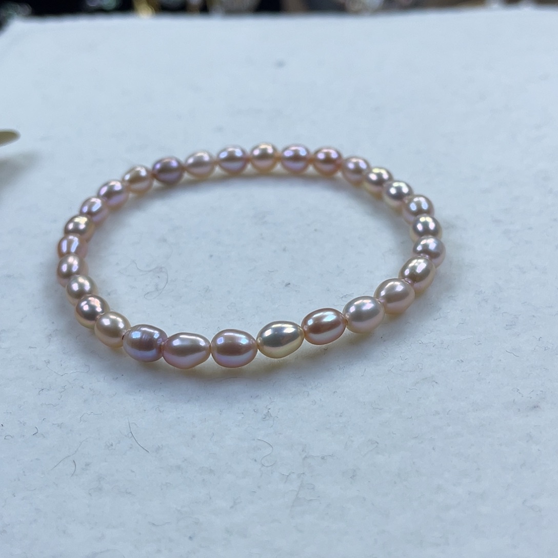 淡水珍珠手链或项链银S925镶嵌