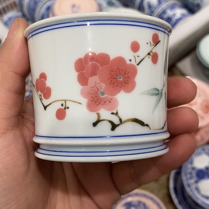 陶摆件景德镇陶瓷主人杯23444