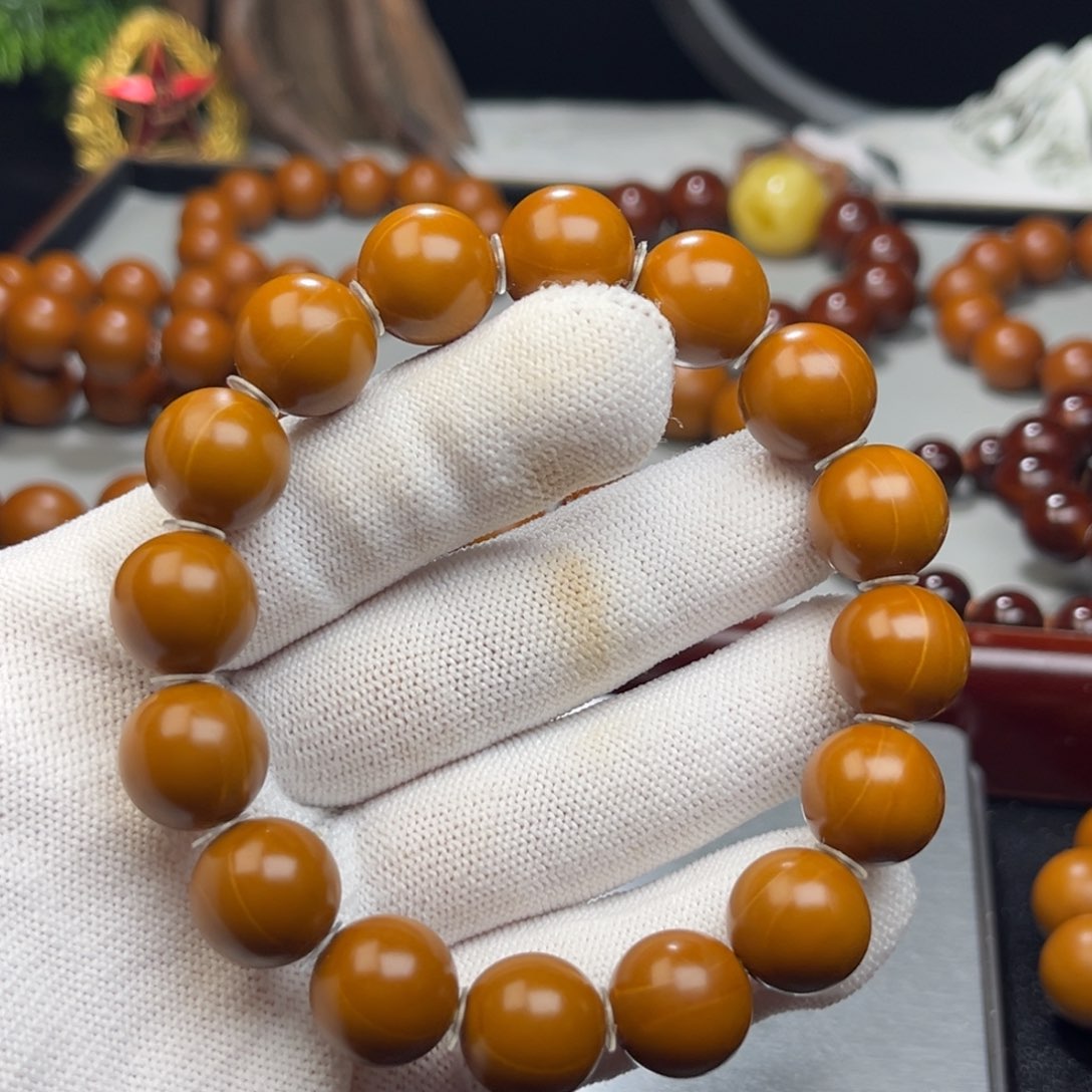 橄榄核手串杜****儿1.43+树王全品铁核 小孔