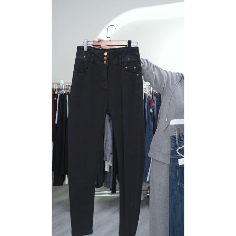 LXD定制不支持7天无理由高弹力高腰牛仔裤55116