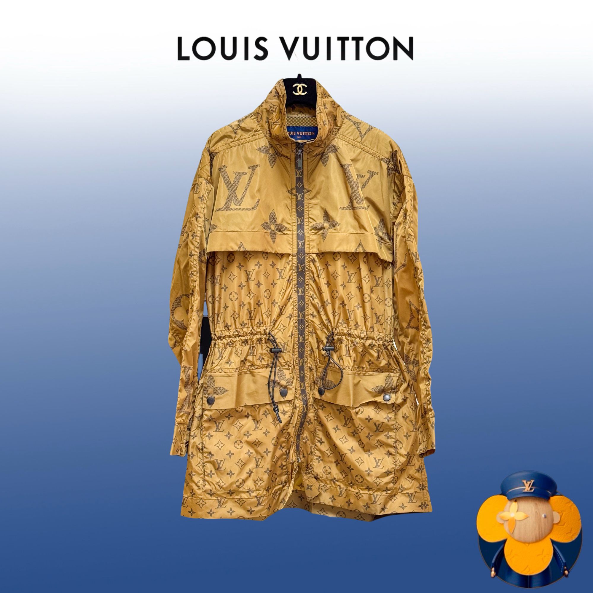 99新 LouisVuitton/路易威登 38码 棕色 老花 长袖 拉链 外套