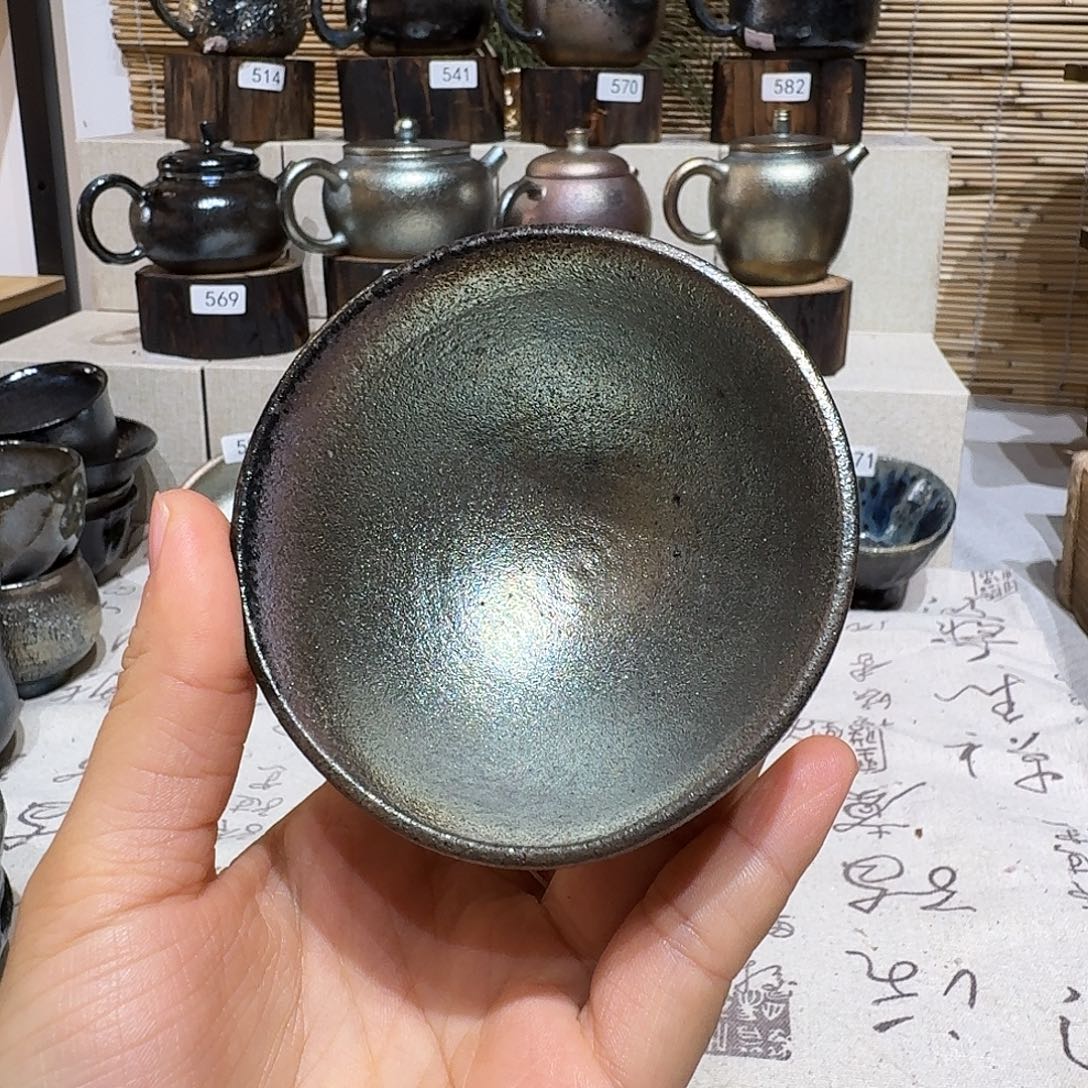 杯建水紫陶紫泥柴烧杯