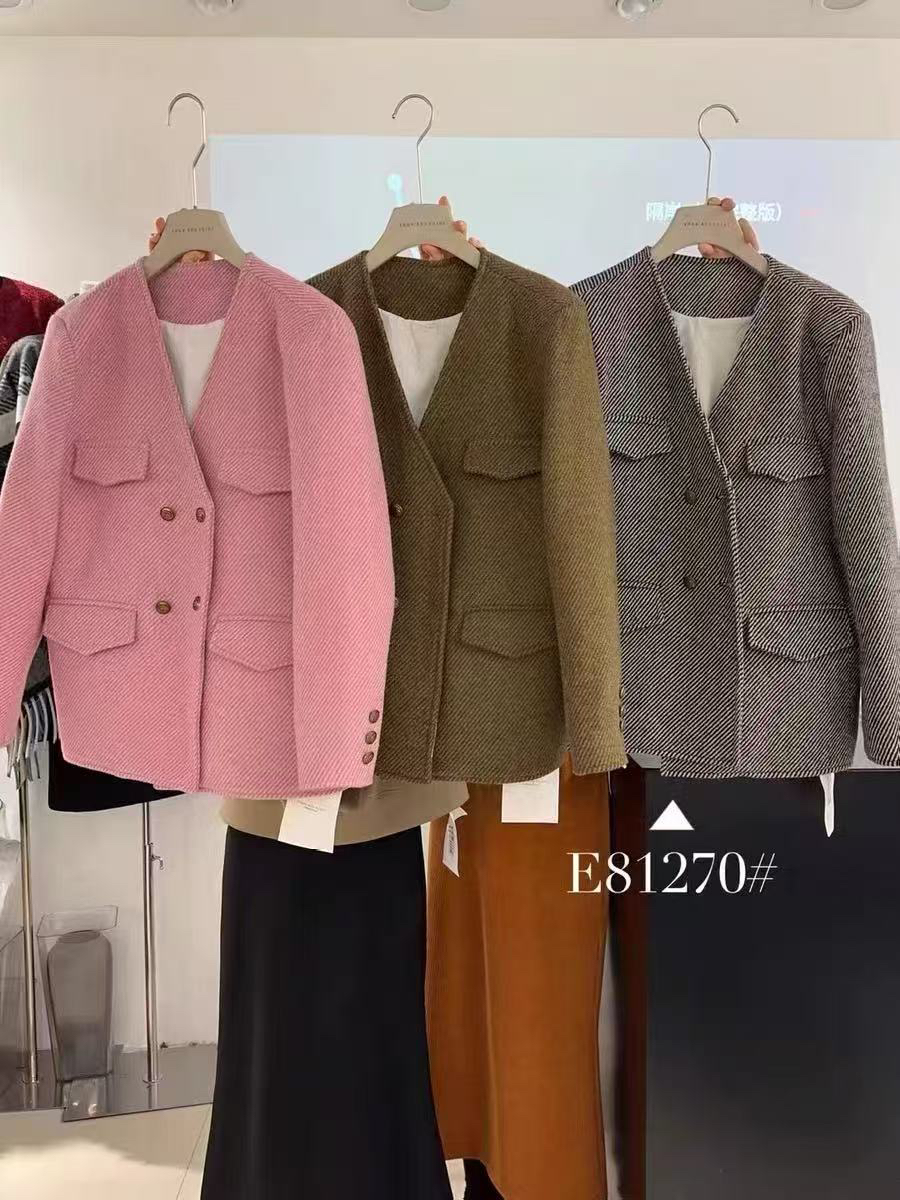 时尚V领加厚早春款外套