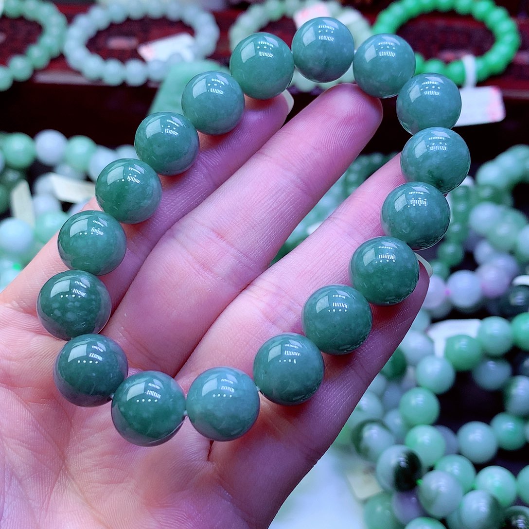 翡翠未镶嵌毛衣链