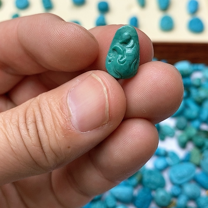 绿松石珠宝奇石未镶嵌