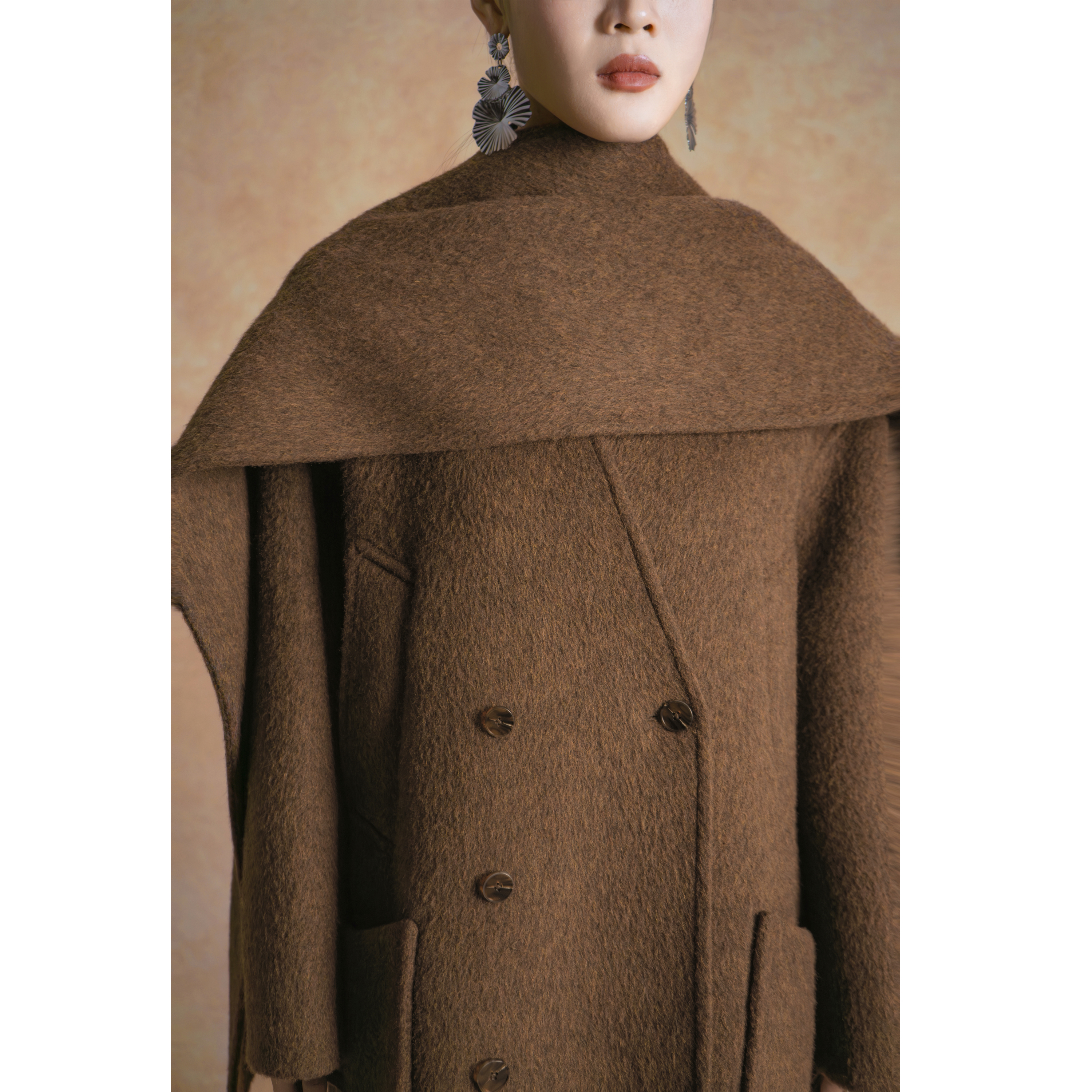 RMC-羊毛中长款毛呢外套大衣