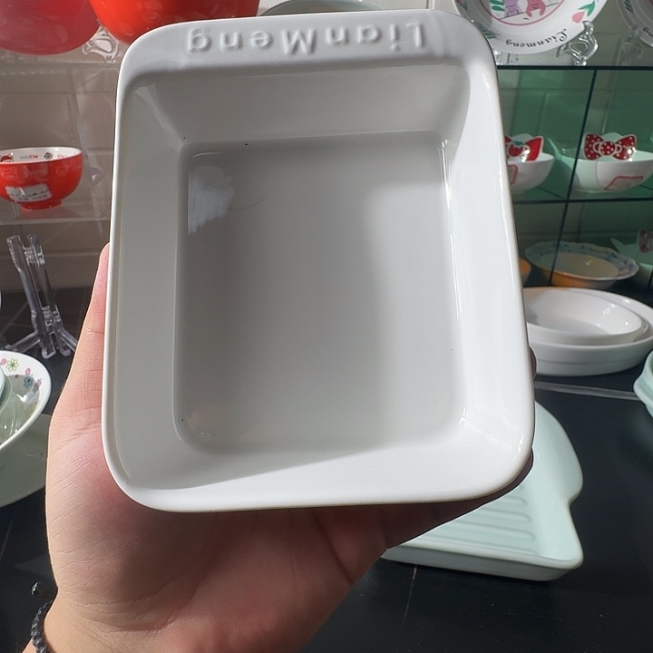 6寸蛋糕烤盘（高白）联盟陶瓷
