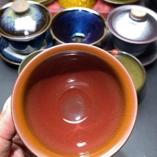 茶盏建盏主人杯茶壶盖碗品茗杯13