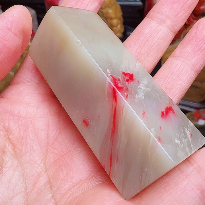 昌化石昌化鸡血精品印章