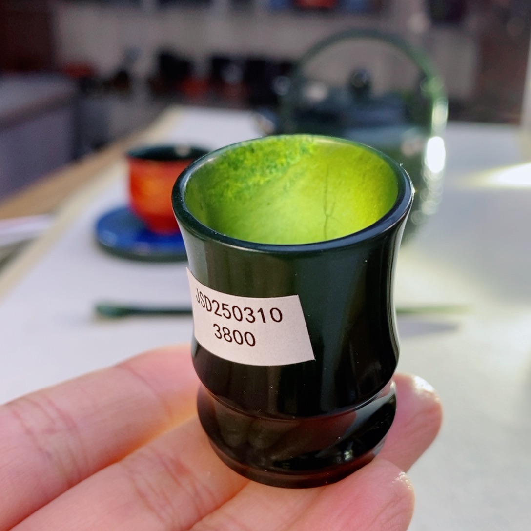 和田玉（青玉）未镶嵌摆件微瑕