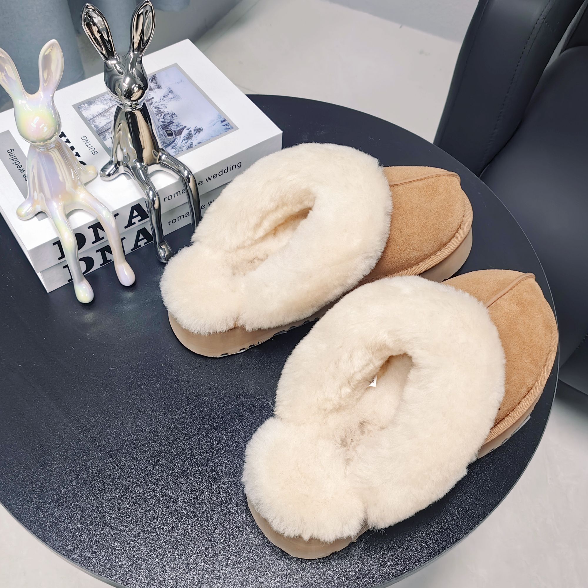 【星拖3cm】-桑坡雪地靴-明星同款皮毛一体-休闲百搭桑坡村雪地靴