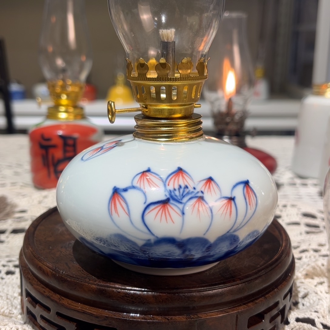 摆件景德镇陶瓷香薰灯