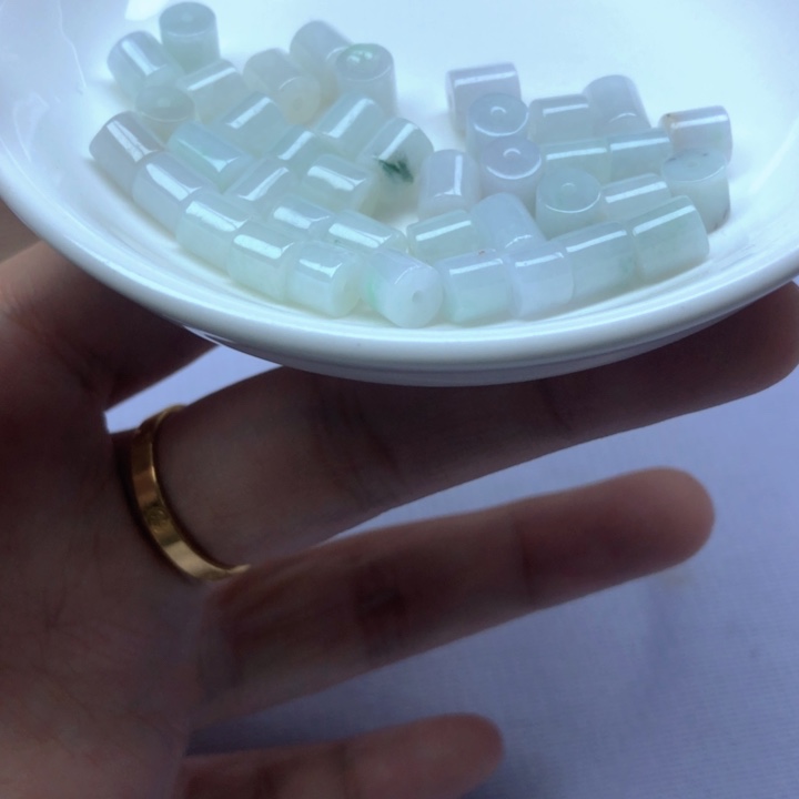 翡翠散珠翡翠卡6桶珠