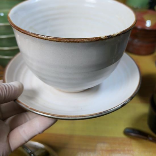 好***呀瓷片磁州窑五厂盘碗壶杯有瑕疵
