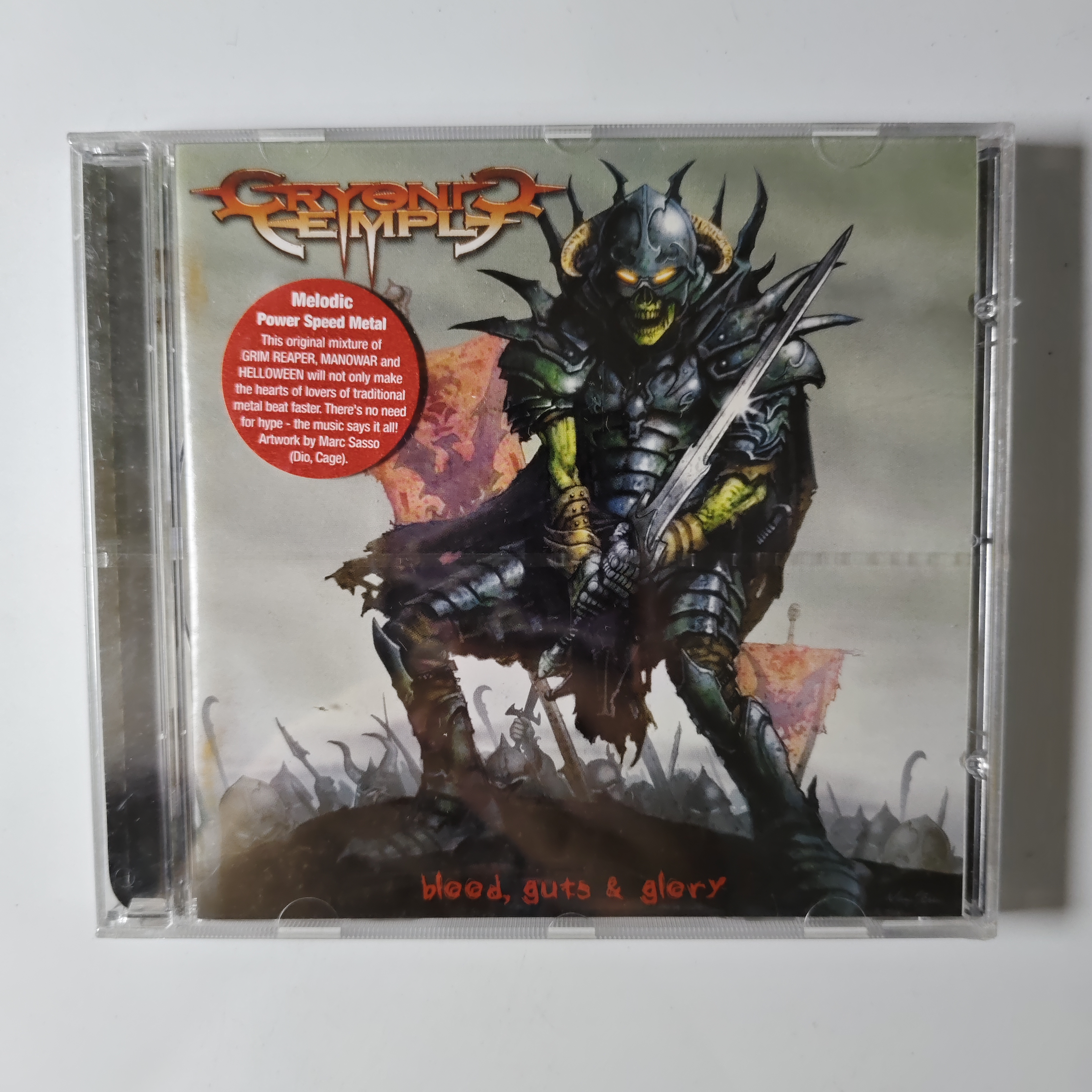 24【德版】未拆 金属 Cryonic Temple Blood Guts & Glory CD