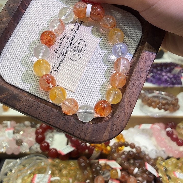 未镶嵌手链水晶锦鲤胶花