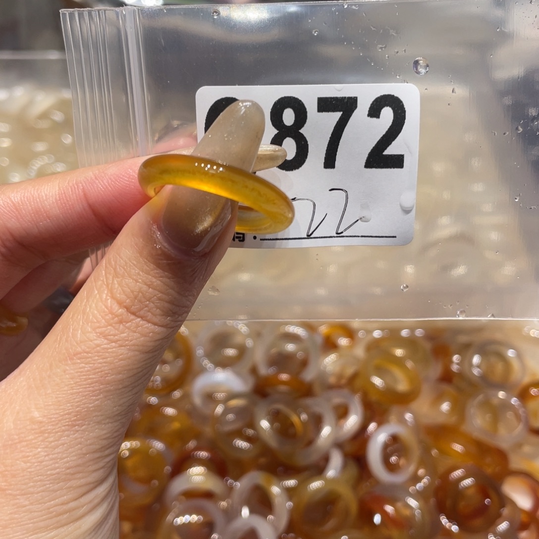 玛瑙/玉髓未镶嵌戒指872