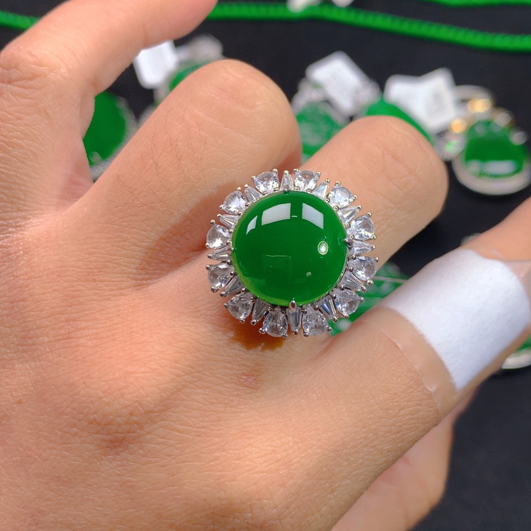 翡翠颈饰银S925镶嵌1111111111