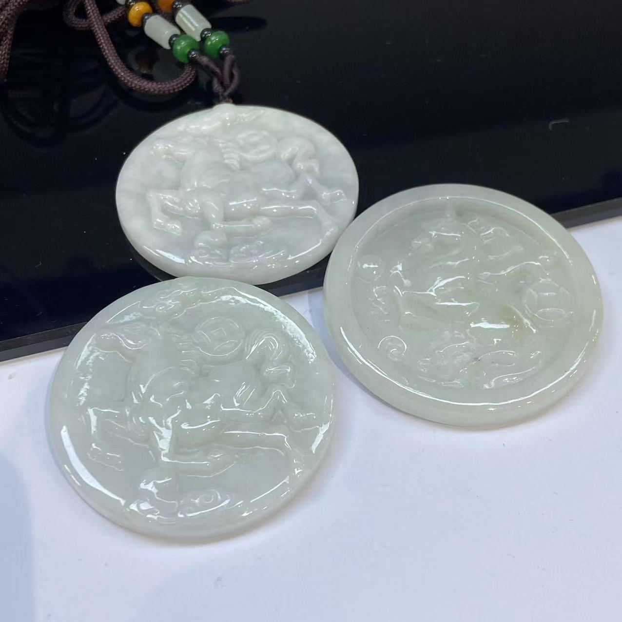 12585天然A货翡翠【马牌】多样性发一个