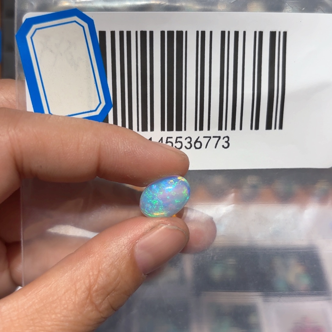 欧泊戒指银S925镶嵌小****）