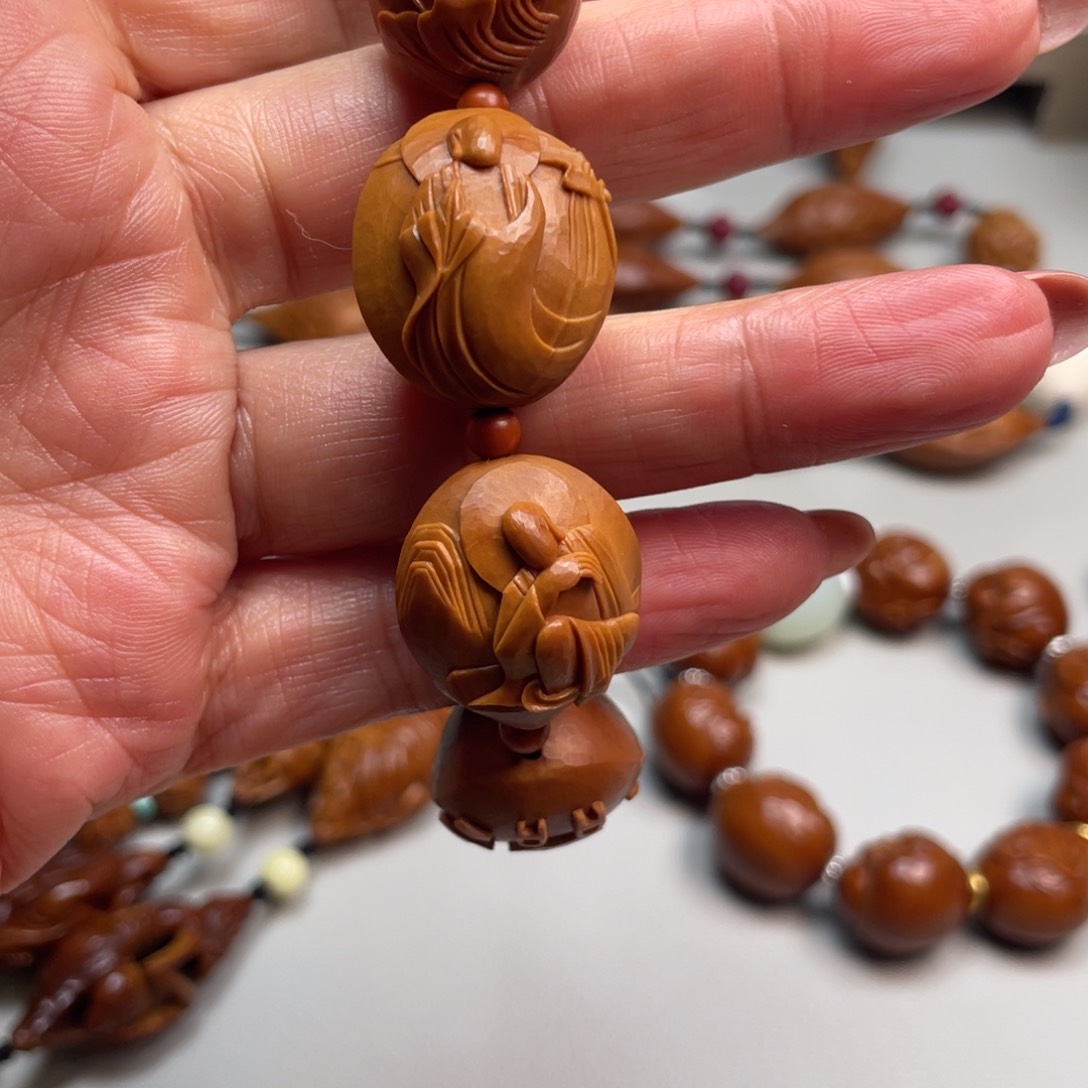 橄榄核手串预定无现货老爷子无相