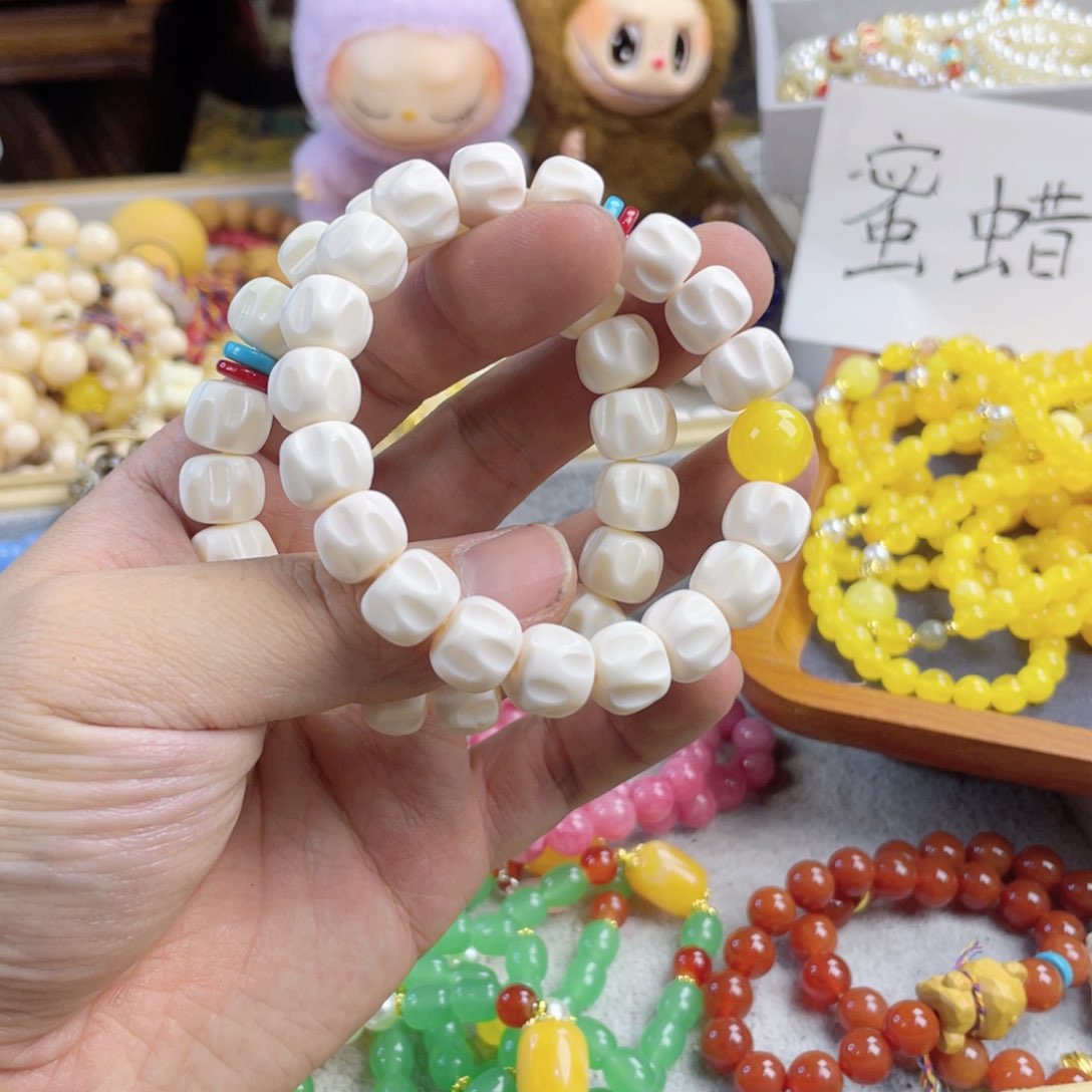 檀香紫檀（小叶紫檀）手串银S925镀金镶嵌