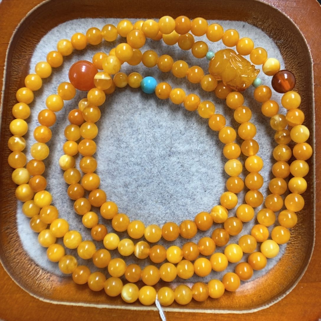 蜜蜡手串未镶嵌蜜蜡手串