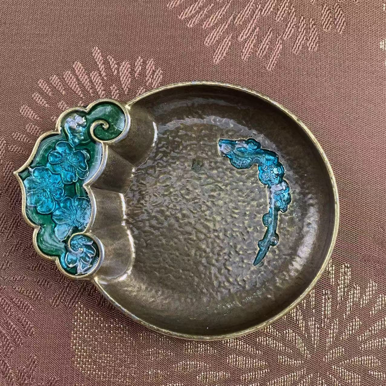 日式景泰蓝合金杯垫jtlhjbdryy