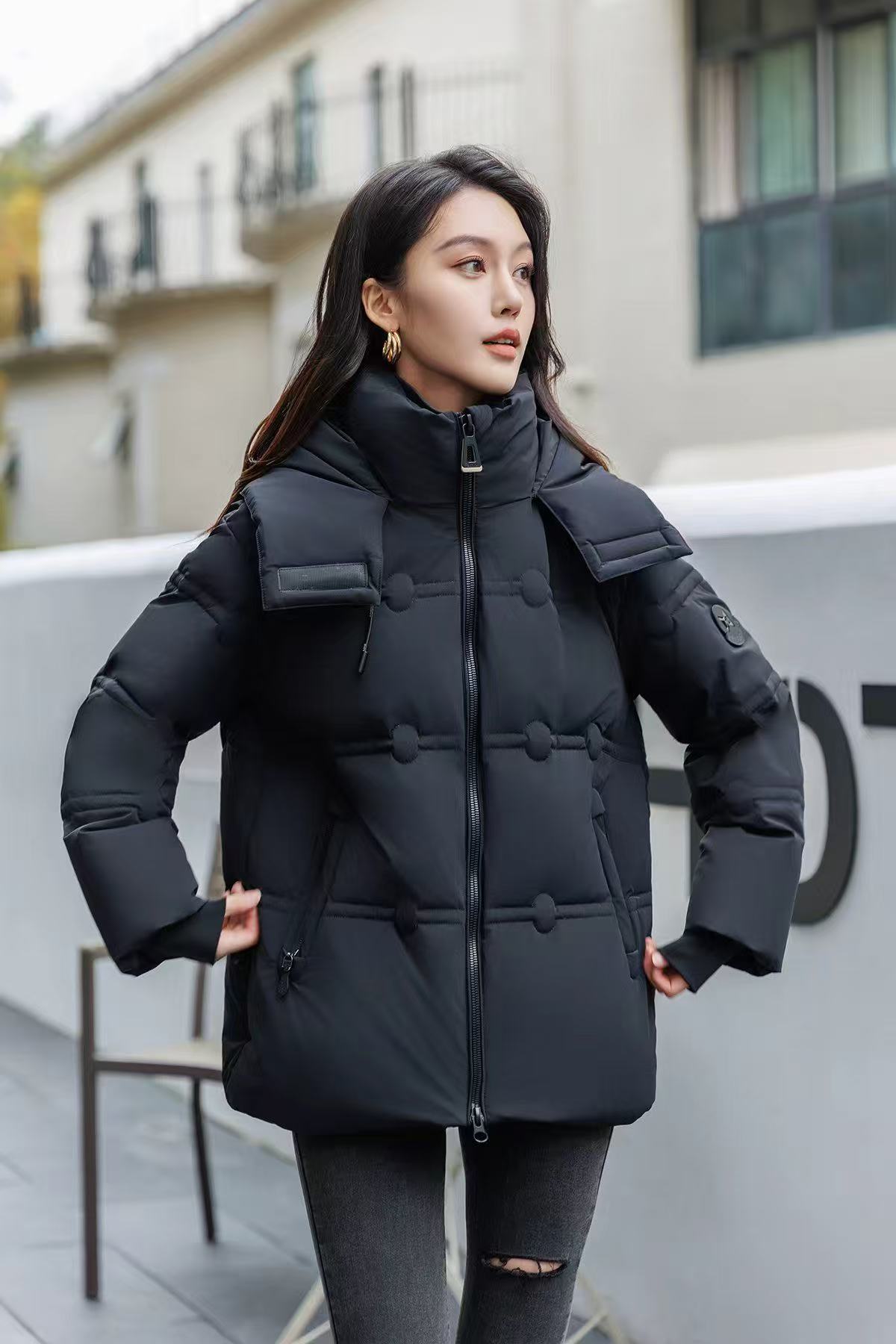 2024新款羽绒服女装新国标90白鸭
