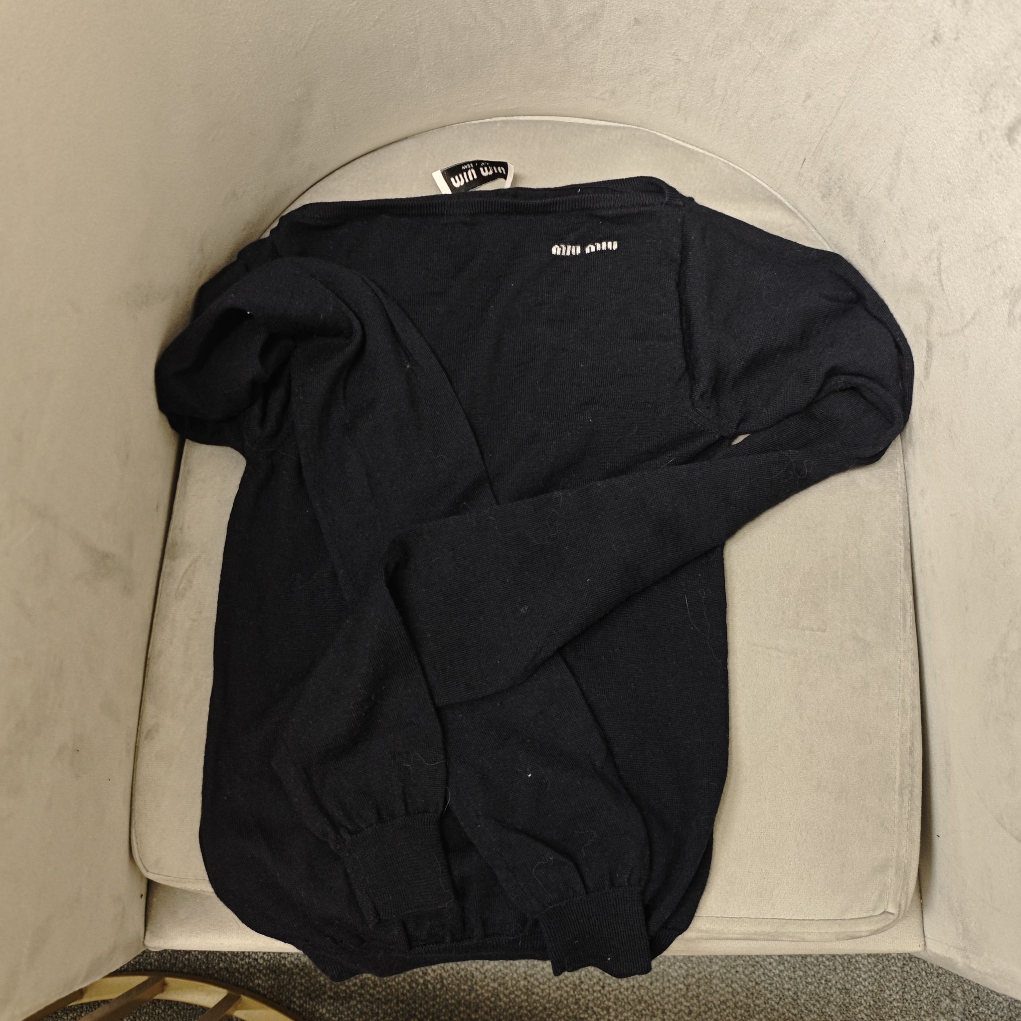 95新 MIU MIU/缪缪 麦殿/长袖衫38码/250916ZXL8L01