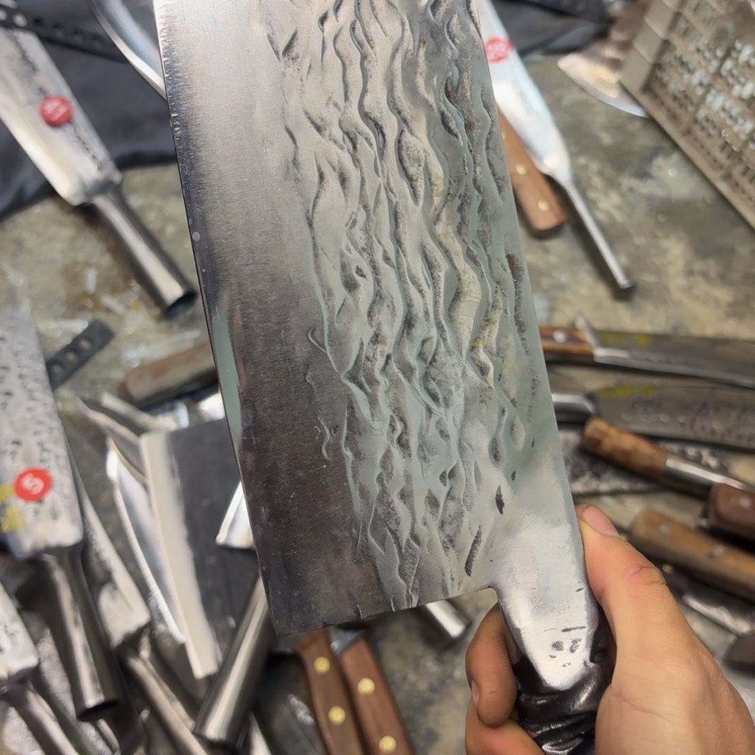 高碳锰钢云南阿老表手工锻打刀
