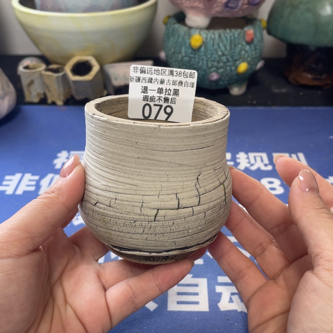微瑕陶艺多肉花盆79