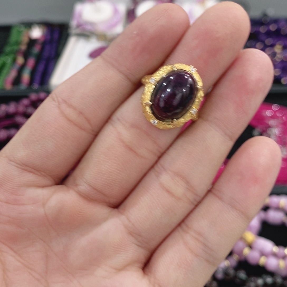 银S925镶嵌红宝石戒指