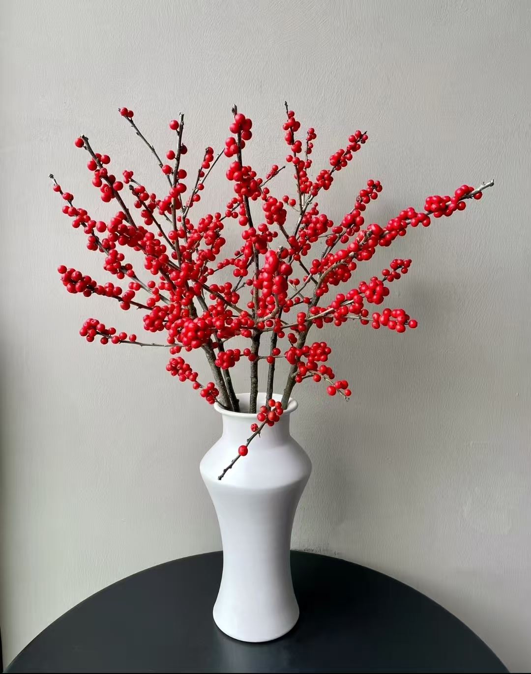 天物冬青【状元红一枝独秀】A级北美冬青鲜切枝水培年宵花花期长