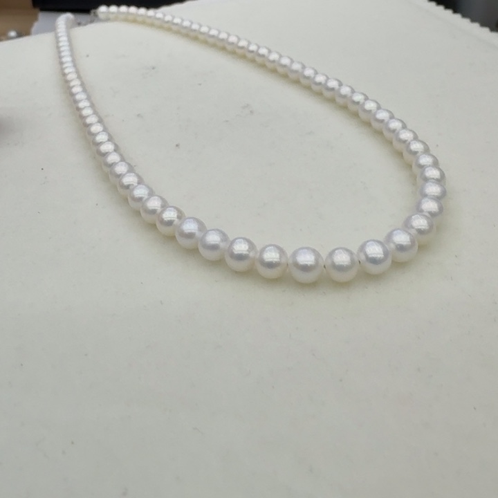 淡水珍珠银S925镶嵌颈饰274