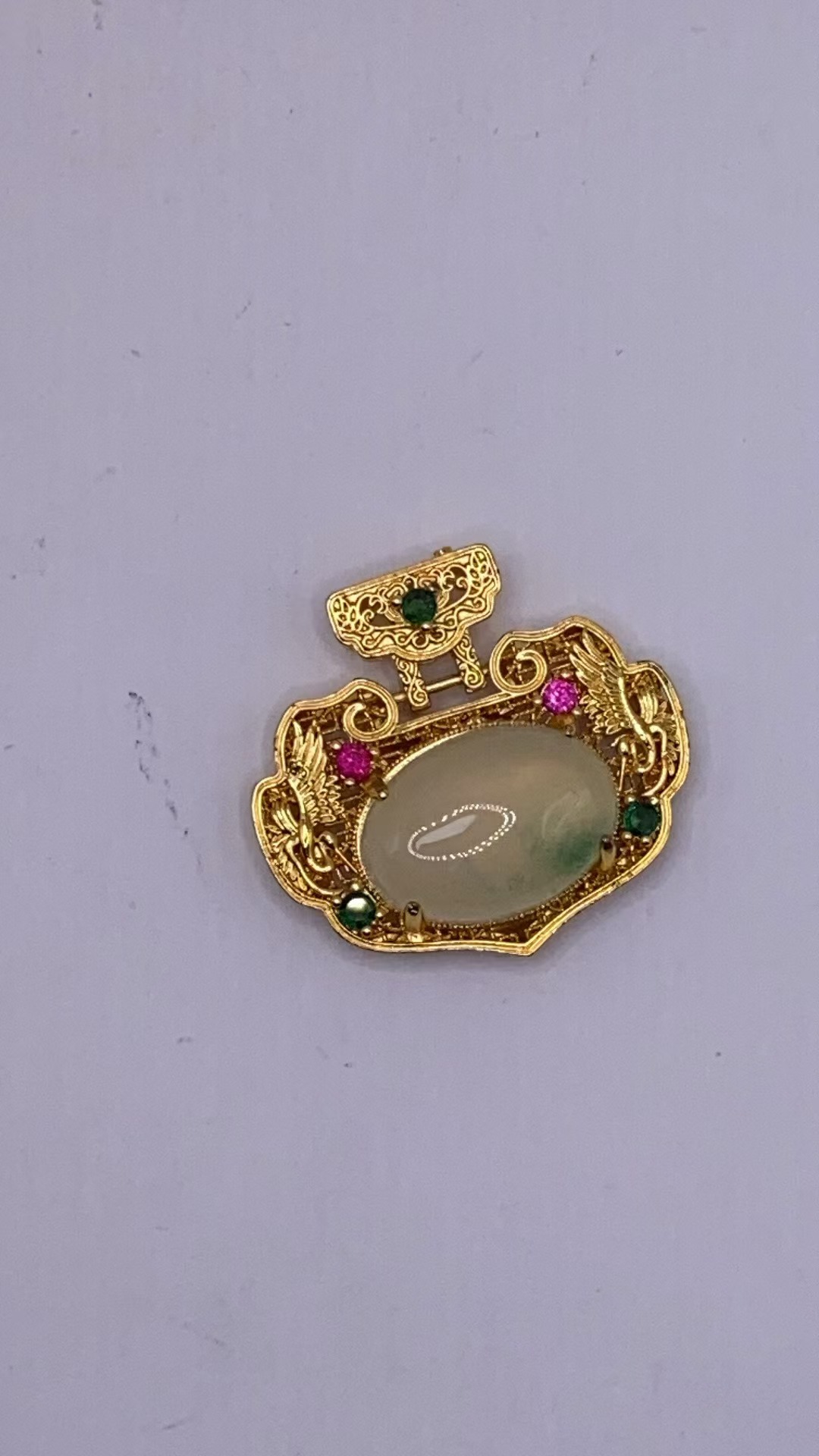YY06【邂逅翡翠高冰吊坠，冰透绿意，开启浪漫时光】