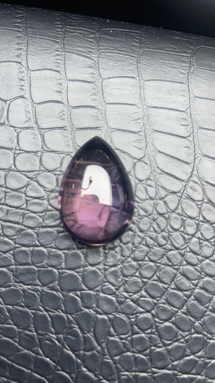 巴西天然紫水晶水滴吊坠