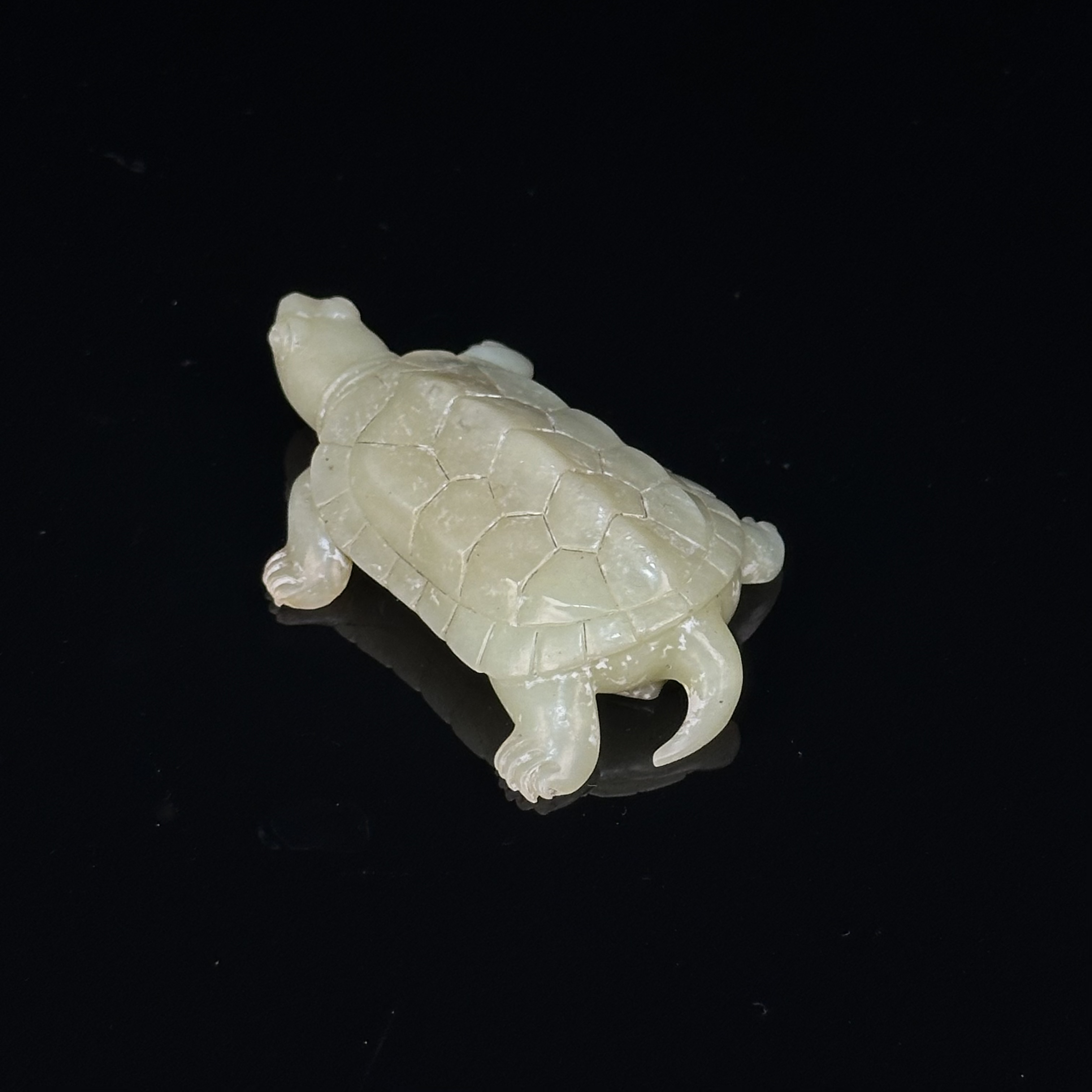 清代玉龟把件/SC114299/和田玉